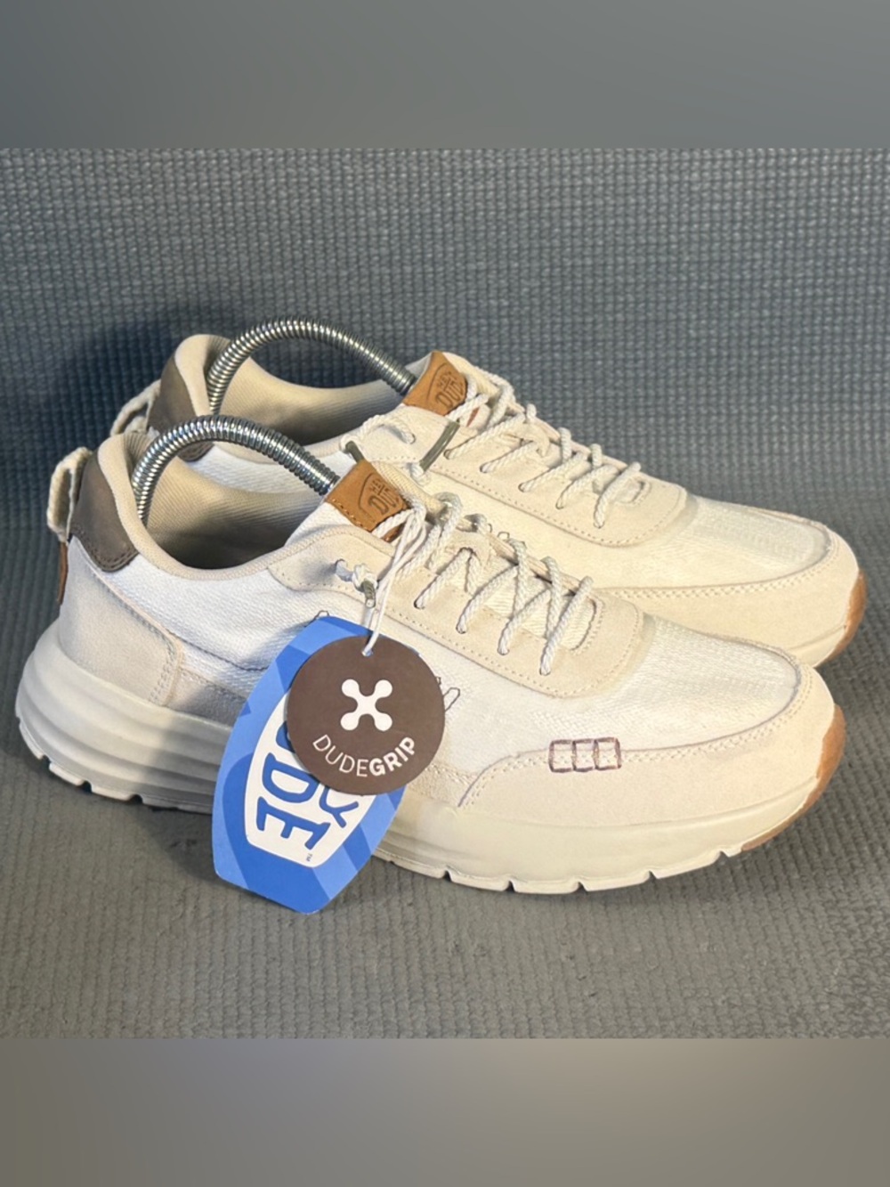 Hey Dude Men’s Sirocco Alta Craft White/Egret Slip On Comfort Shoes Size 7